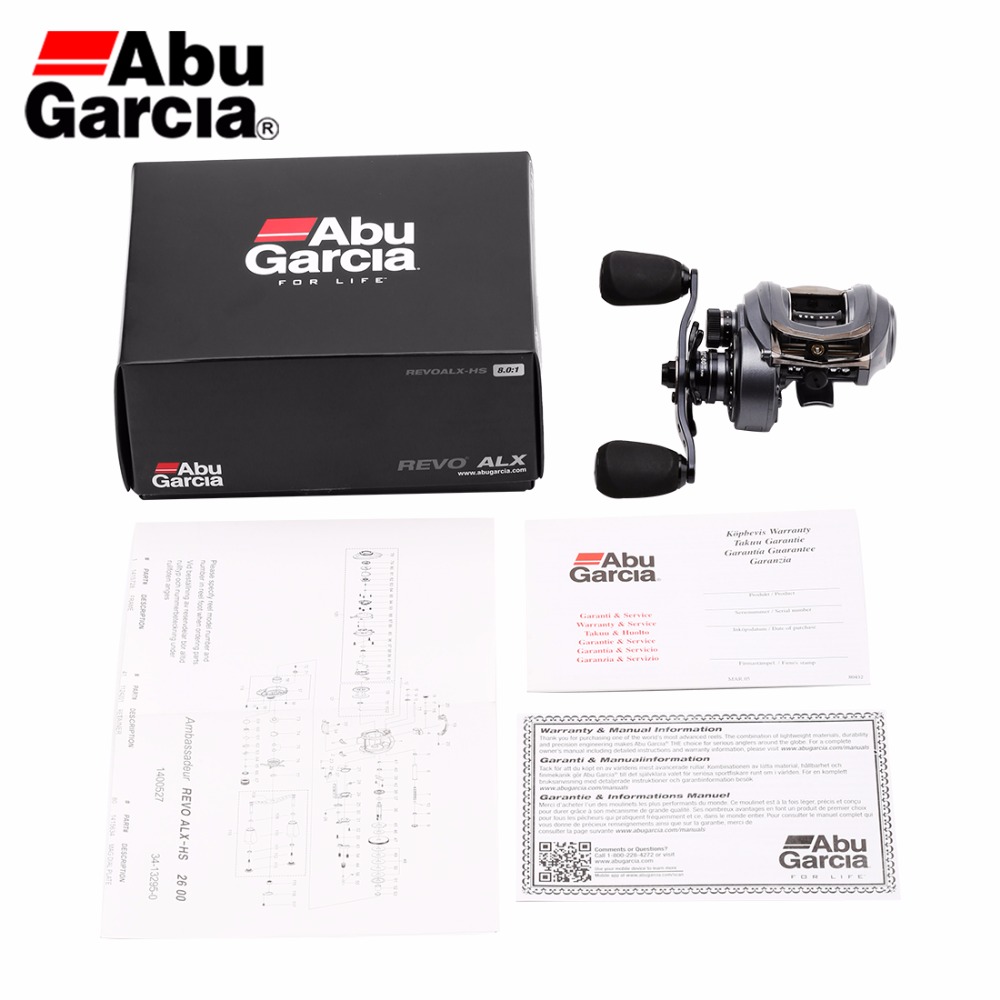 Abu Garcia Revo ALX II HS/BF8 Carbon Baitcasting Reel 8.0:1 8+1BB