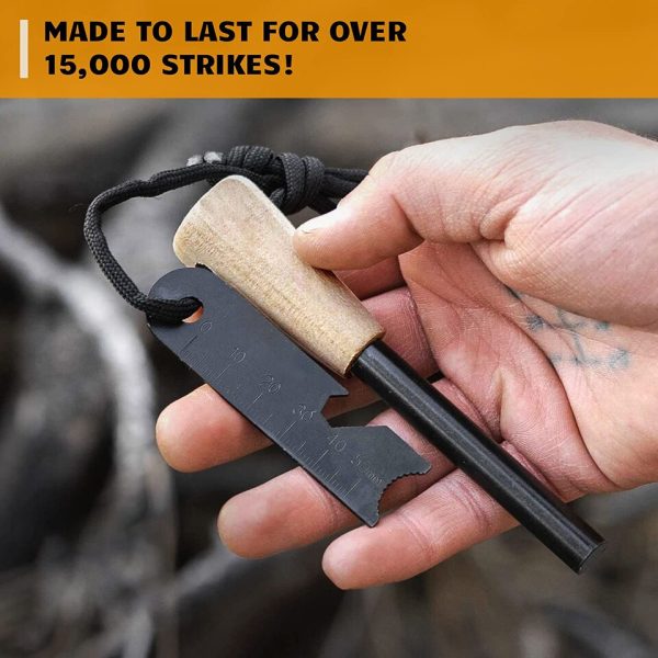 Buy Fire Starter & Steel Striker Bushcraft Firesteel Online - Hobby Outdoor